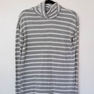 Jcrew Striped Relaxed Turtleneck T